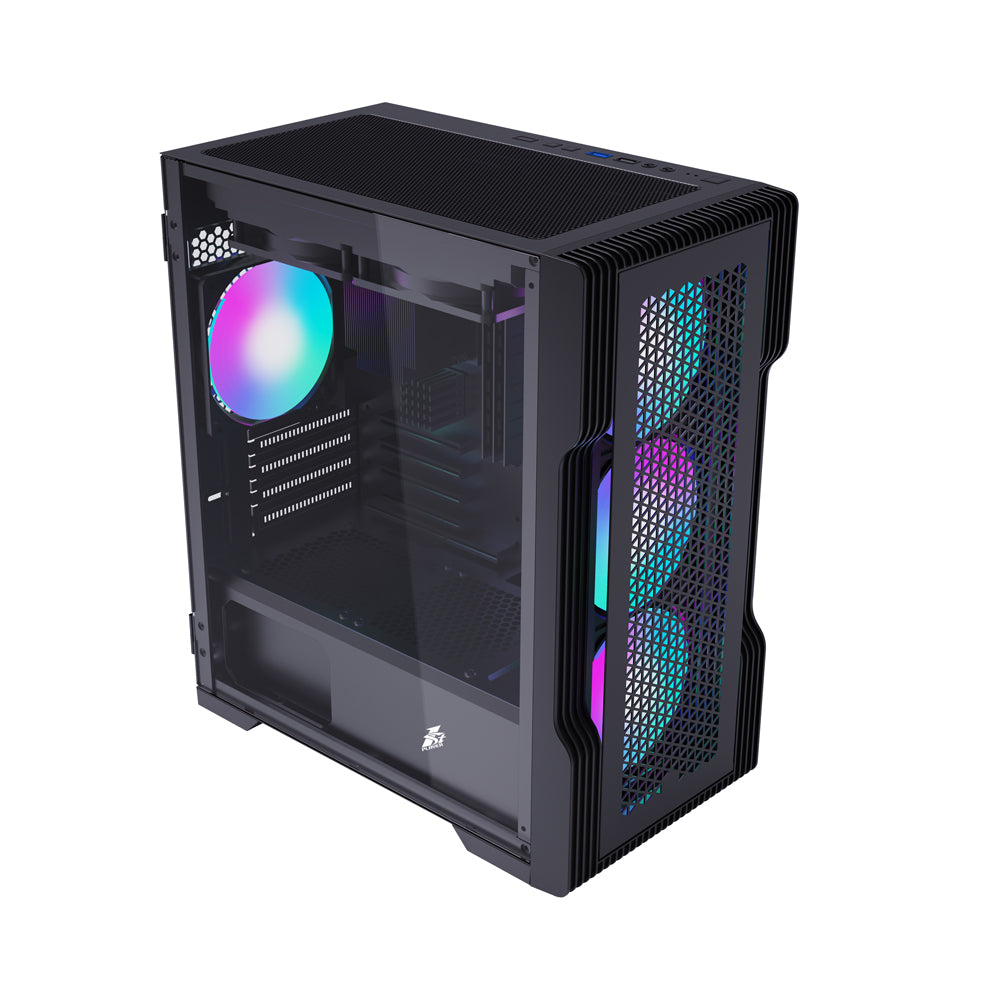 1st Player Casing T3-G 4 Pre installed Fans (M-ATX) Black 1st Player Casing T3-G 4 Pre installed Fans (M-ATX) Black
